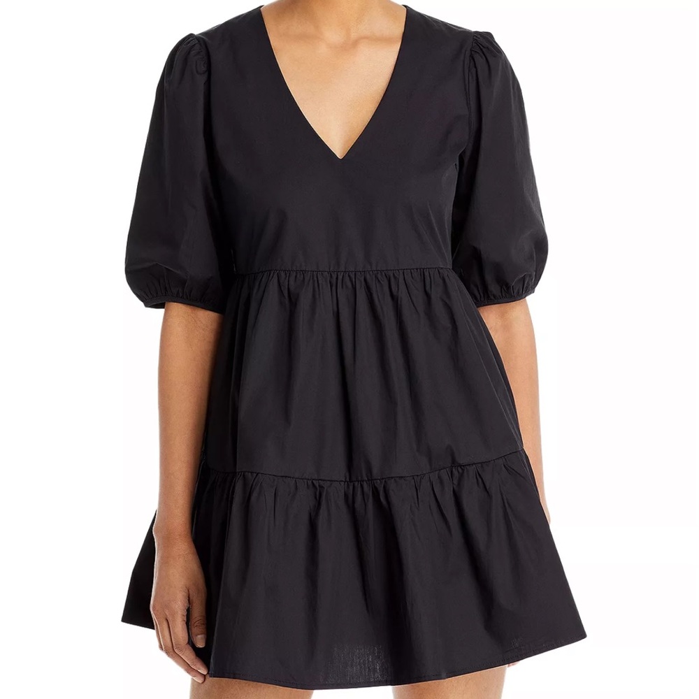 Puff Sleeve Mini Dress